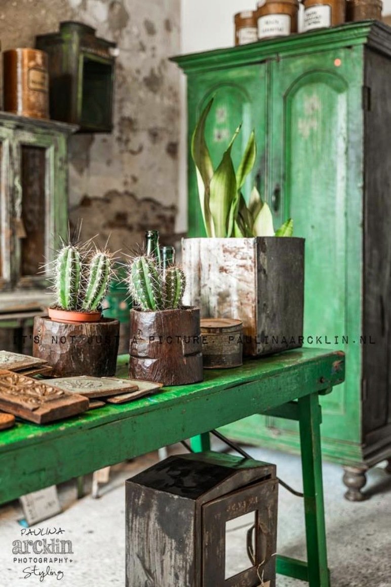 Tienda de jardinería con encanto industrial