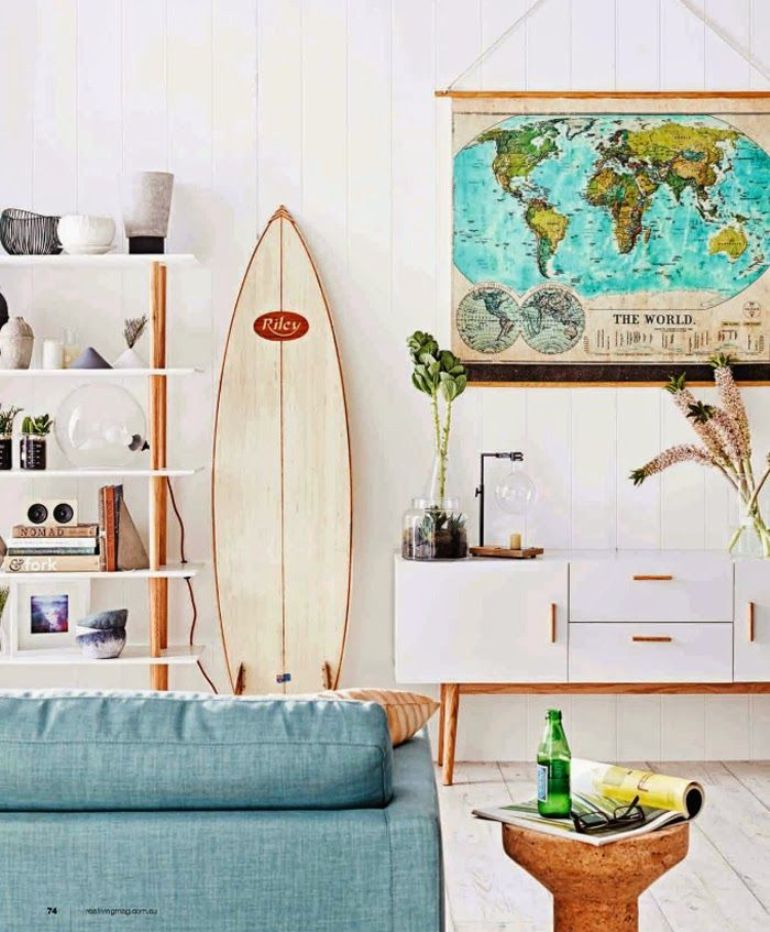 Cómo decorar con estilo surfero