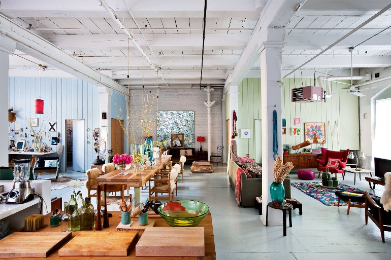 Eclecticismo y color para un bohemio en NY