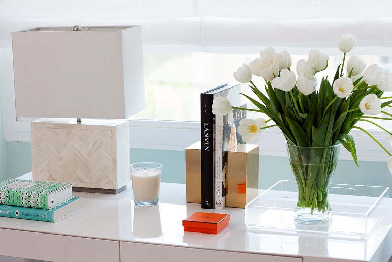 Glamour en el apartamento de una amante de la moda