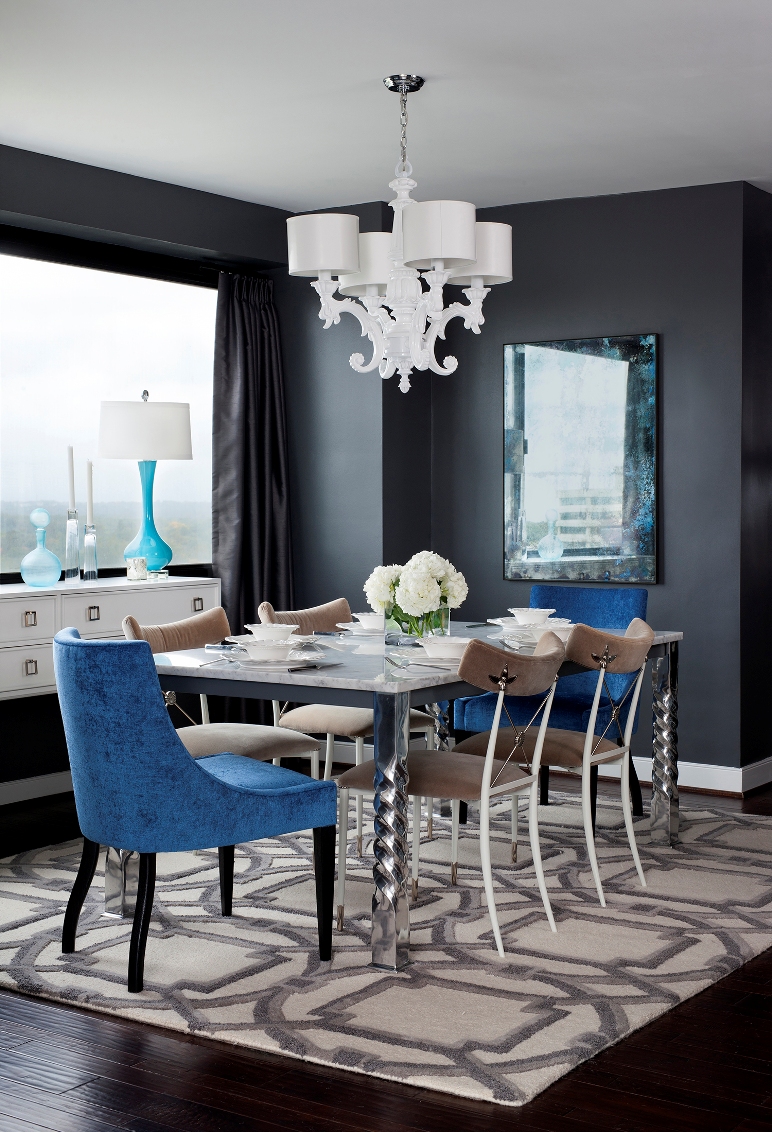 Glamour en el apartamento de una amante de la moda