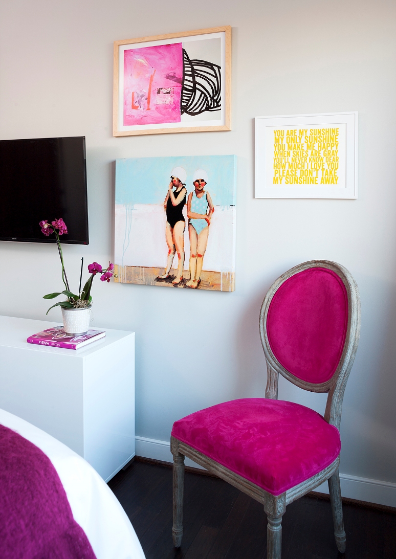 Glamour en el apartamento de una amante de la moda