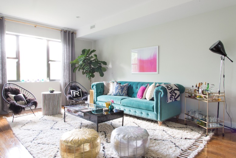 Un apartamento en Brooklyn lleno de color