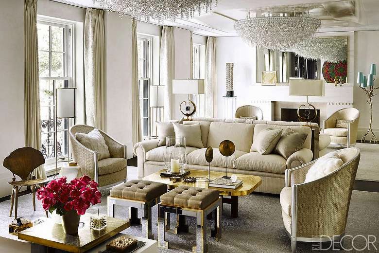 Oro y cristal para un efecto moderno y super-Glam 