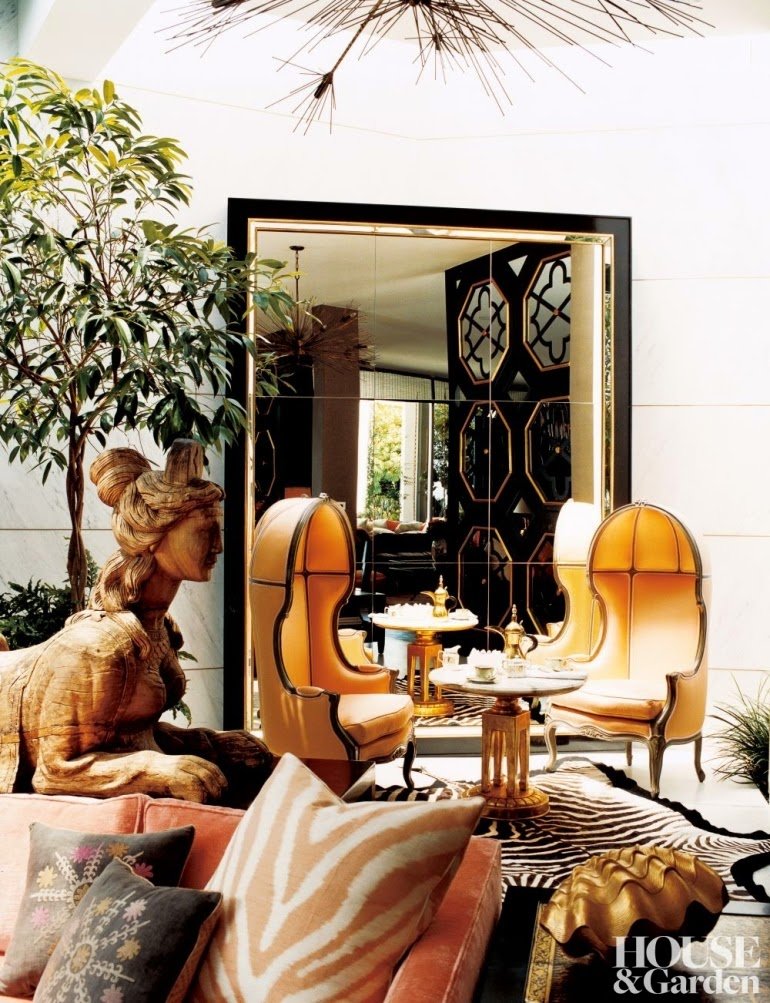 Glamour excesivo y exótico en Beverly Hills