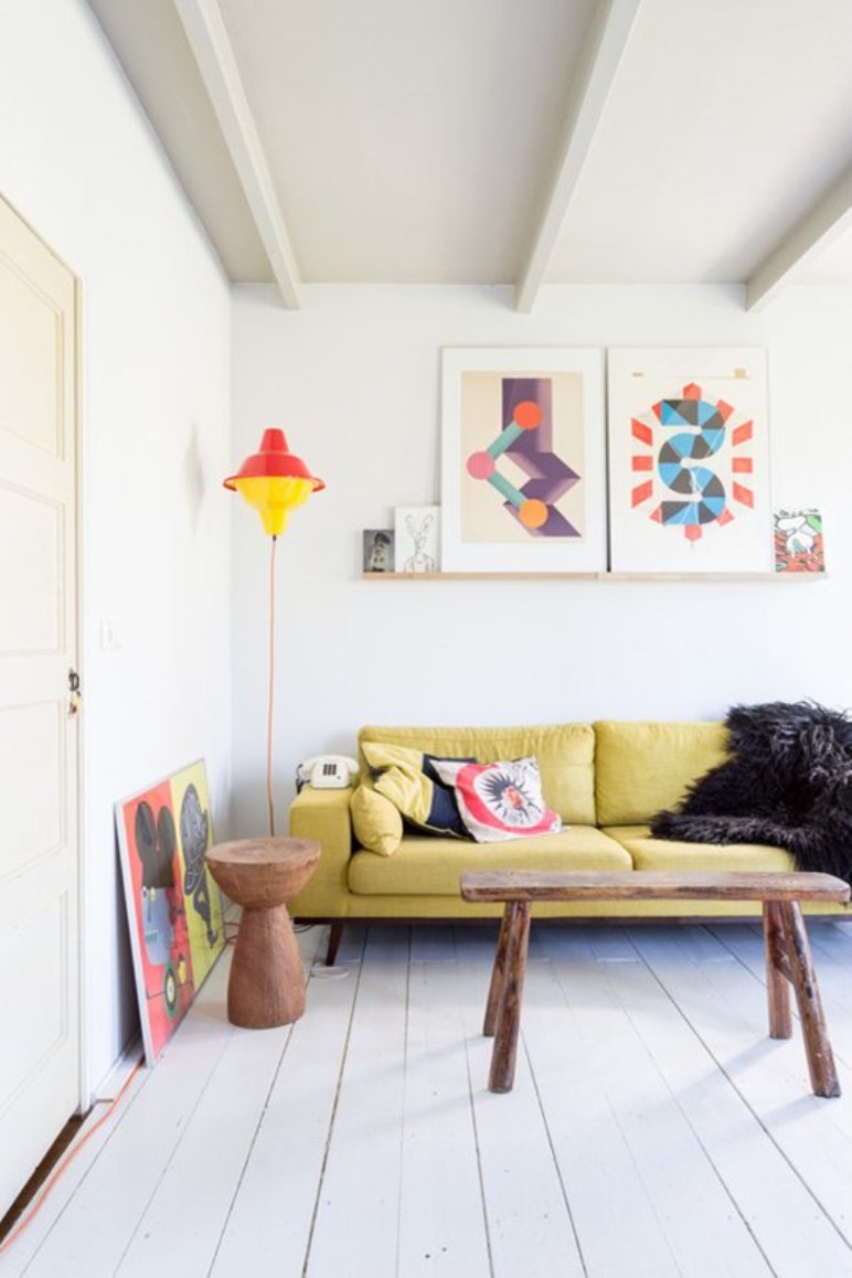 Muebles decadentes y de colores en una casa llena de inspiración