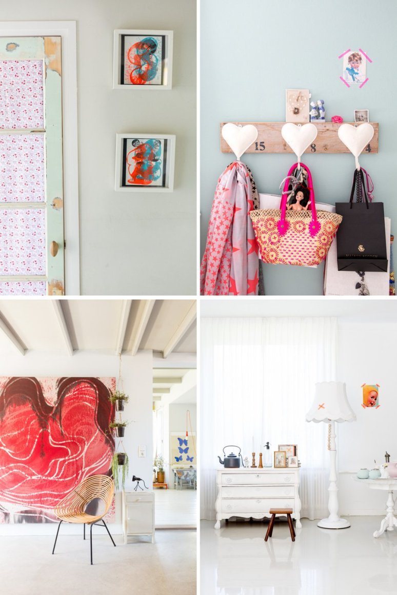 Muebles decadentes y de colores en una casa llena de inspiración