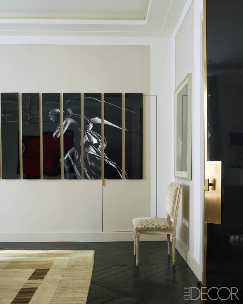 Un apartamento chic en París con mucho arte