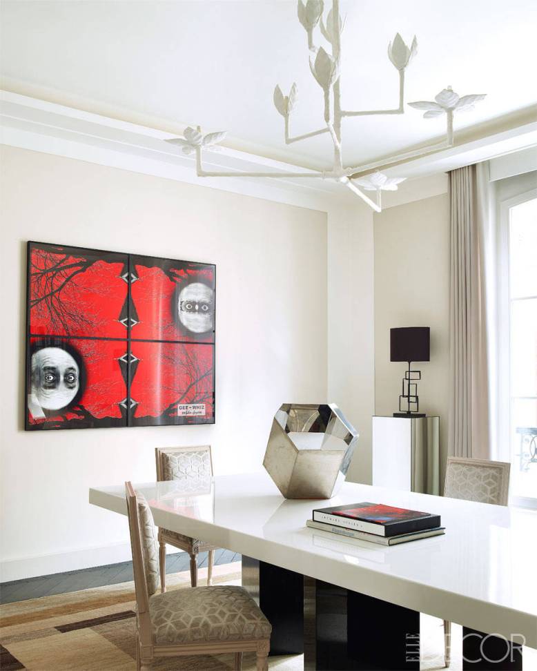 Un apartamento chic en París con mucho arte