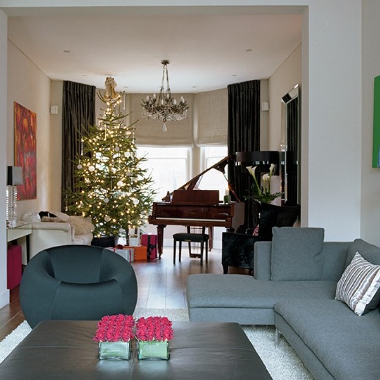10 salones decorados para la Navidad