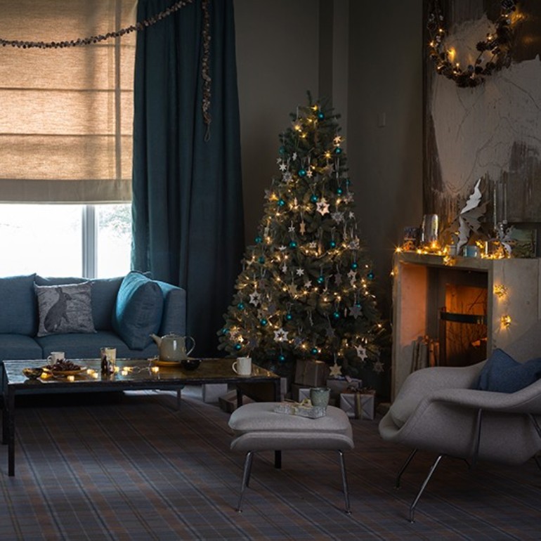 10 salones decorados para la Navidad