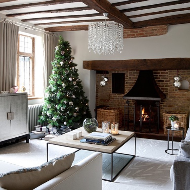 10 salones decorados para la Navidad