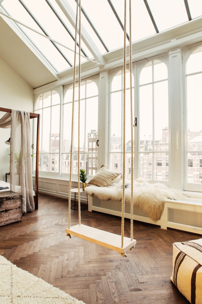 Un loft de estilo industrial y masculino