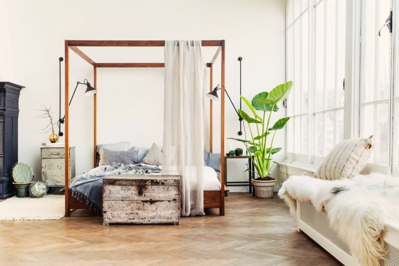 Un loft de estilo industrial y masculino