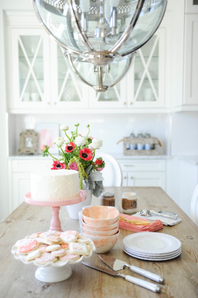 Blanco y rosa en casa de una blogger canadiense