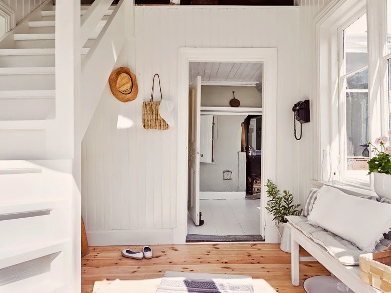 Una luminosa casa Country Chic donde relajarse