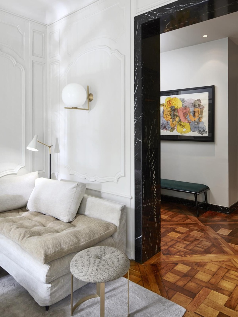 Un apartamento clásico pero moderno