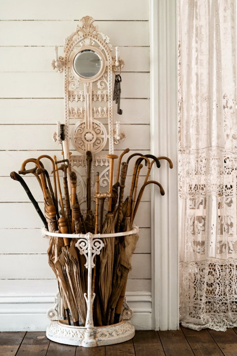 Una casa Shabby Chic en blanco