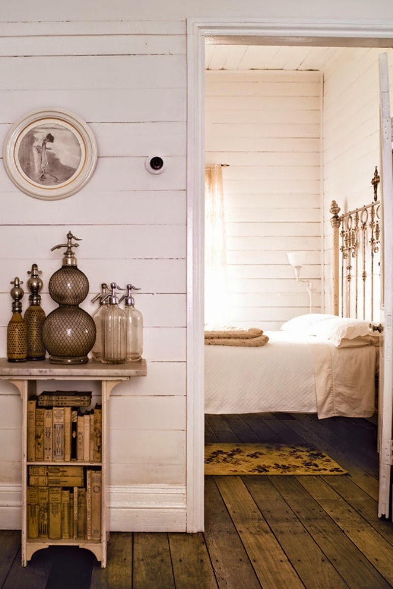 Una casa Shabby Chic en blanco