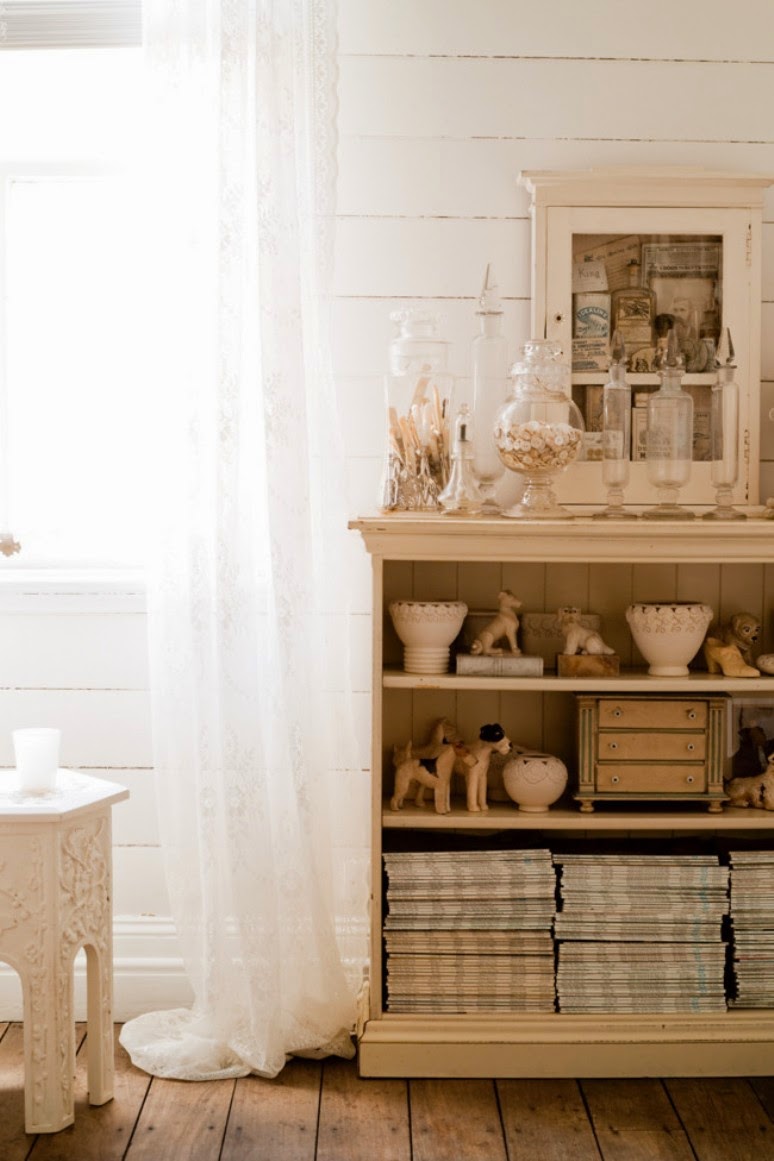 Una casa Shabby Chic en blanco