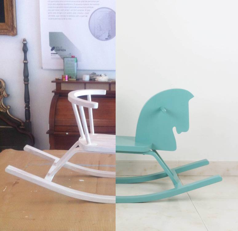 Cómo renovar un viejo caballito balancín