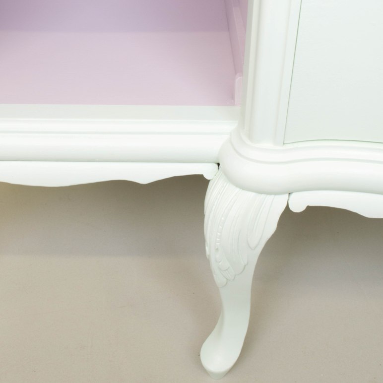 Vitrina Elisenda en verde y rosa