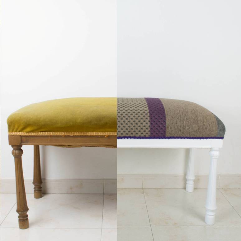 Transformar y retapizar una banqueta de forma tradicional