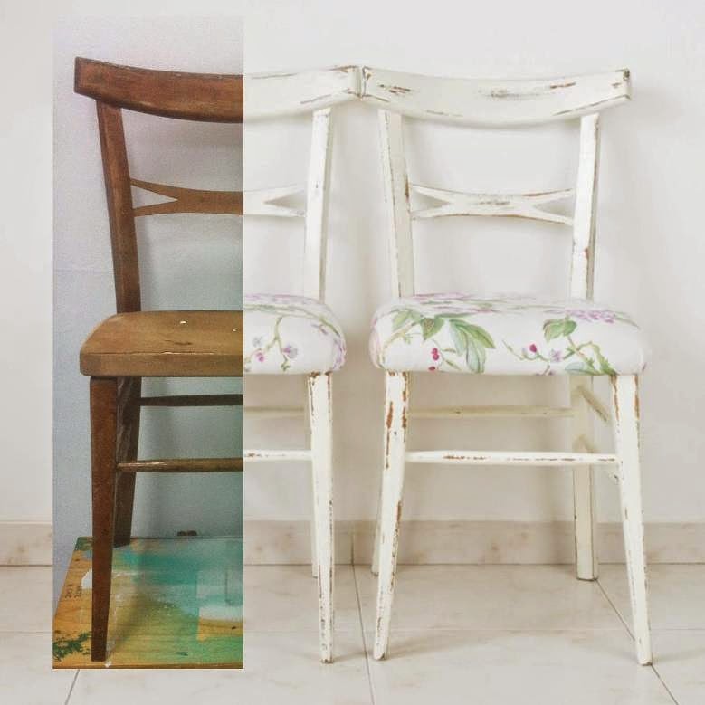 Transformamos unas sillas sencillas en sillas de estilo Tropical Chic