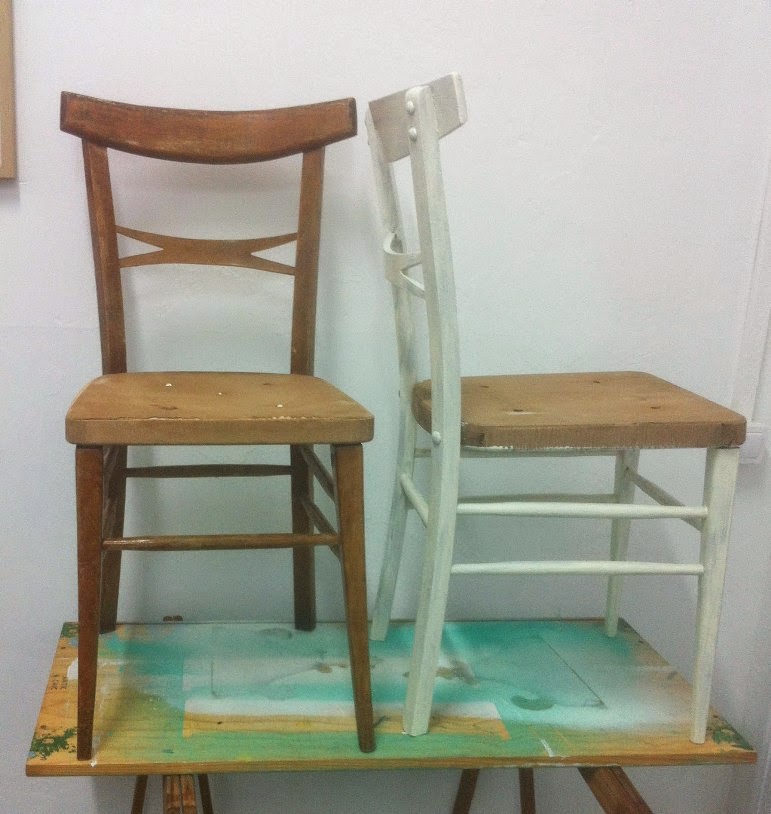 Transformamos unas sillas sencillas en sillas de estilo Tropical Chic