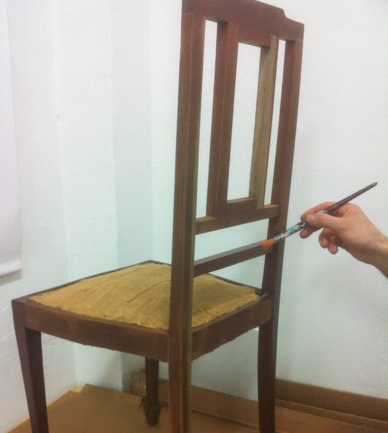 Cómo actualizar una pareja de sillas inglesas de caoba