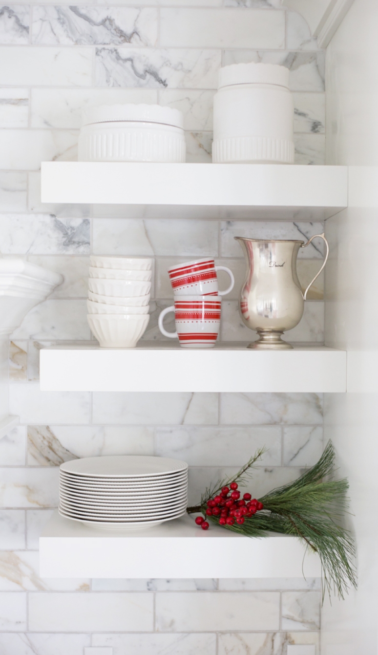 Decora tu casa por Navidad en blanco y rojo