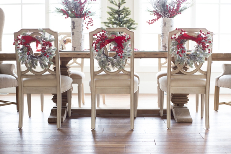 Decora tu casa por Navidad en blanco y rojo