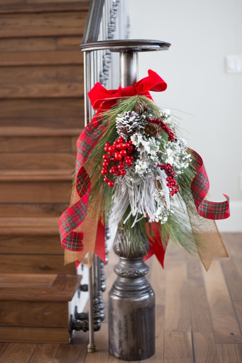 Decora tu casa por Navidad en blanco y rojo
