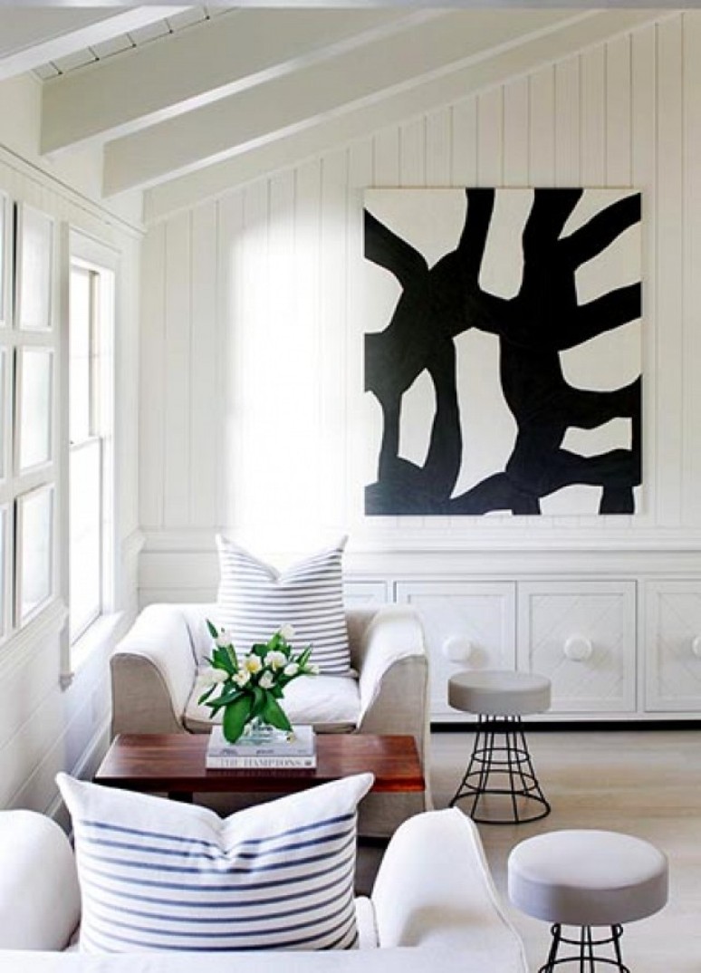 Apuesta por el arte abstracto en blanco y negro, y acertarás