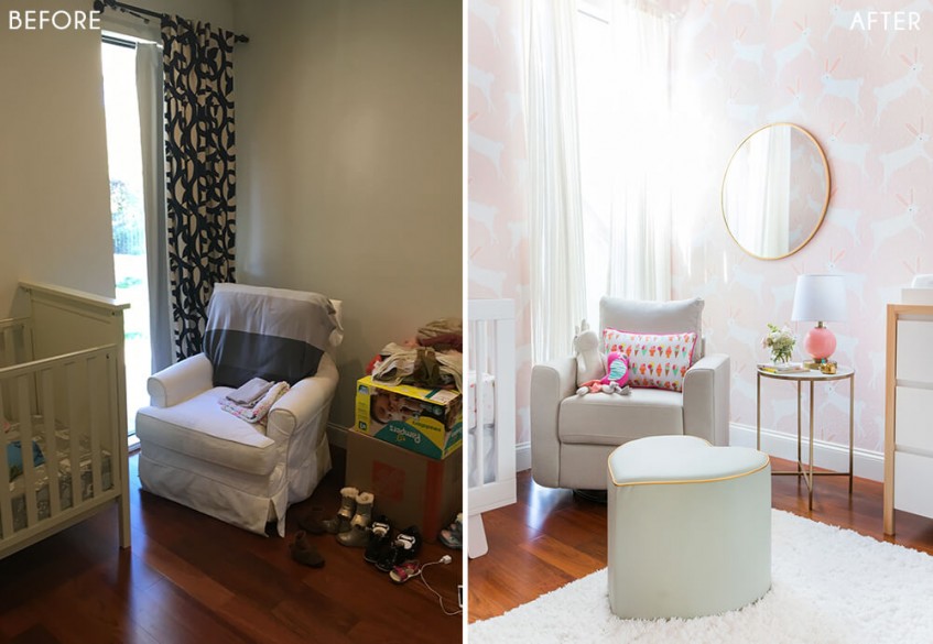 Cómo decorar la habitación del bebé en rosa y blanco