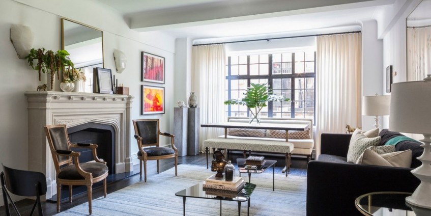 Elegancia clásica en un pequeño apartamento de Manhattan