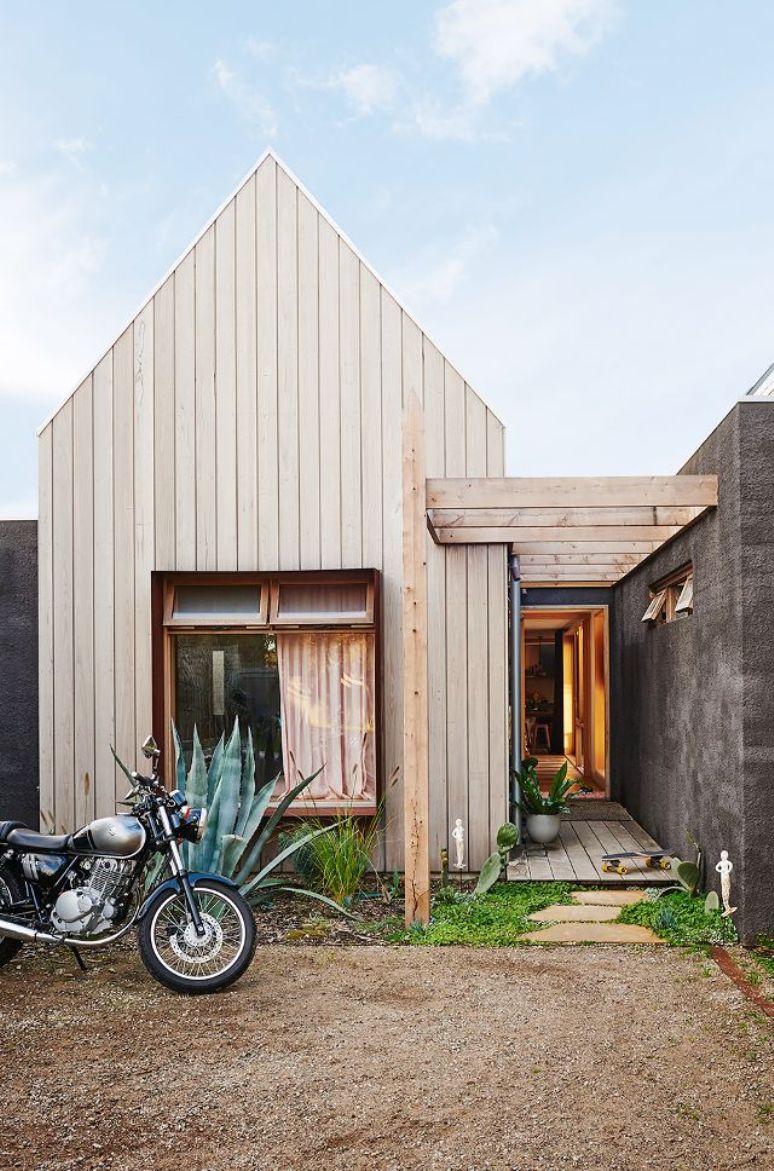 Esta pequeña casa playera nos hace sonreír...