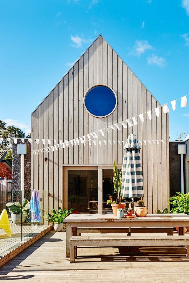 Esta pequeña casa playera nos hace sonreír...