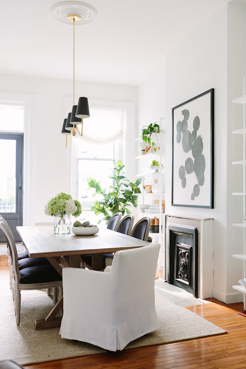 De blanco y muy sofisticada