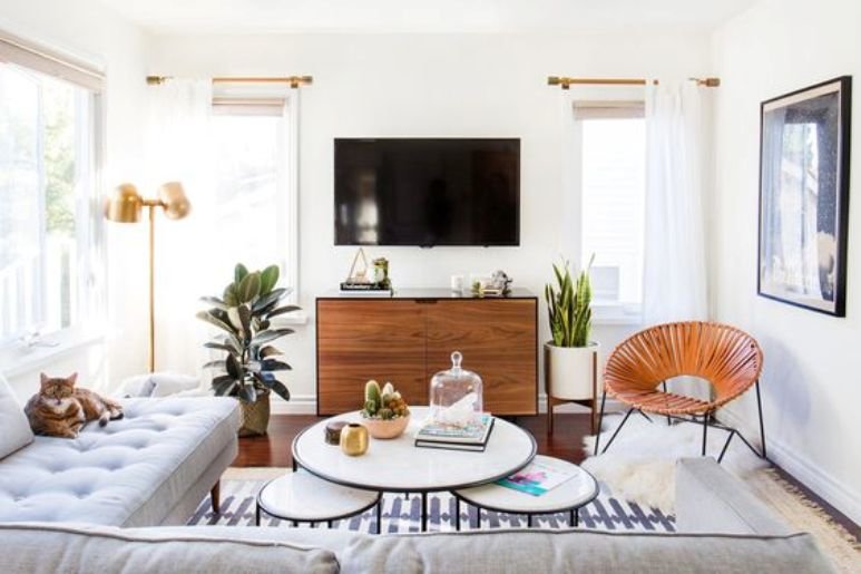 Cómo decorar la zona de la TV en el salón