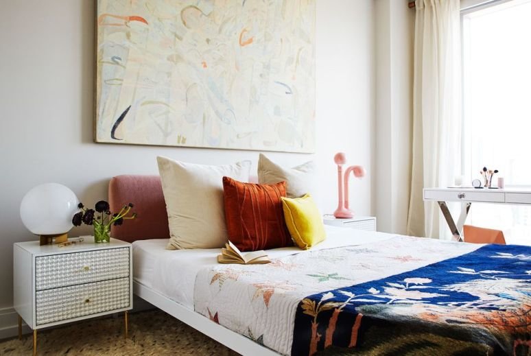 Un apartamento pequeño y femenino