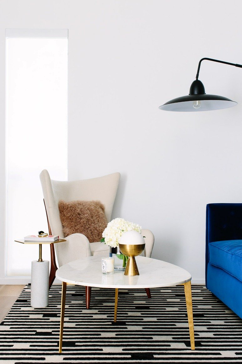 Elegancia y frescura en azul