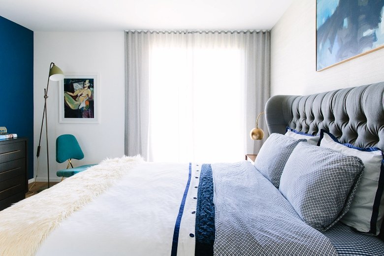 Elegancia y frescura en azul