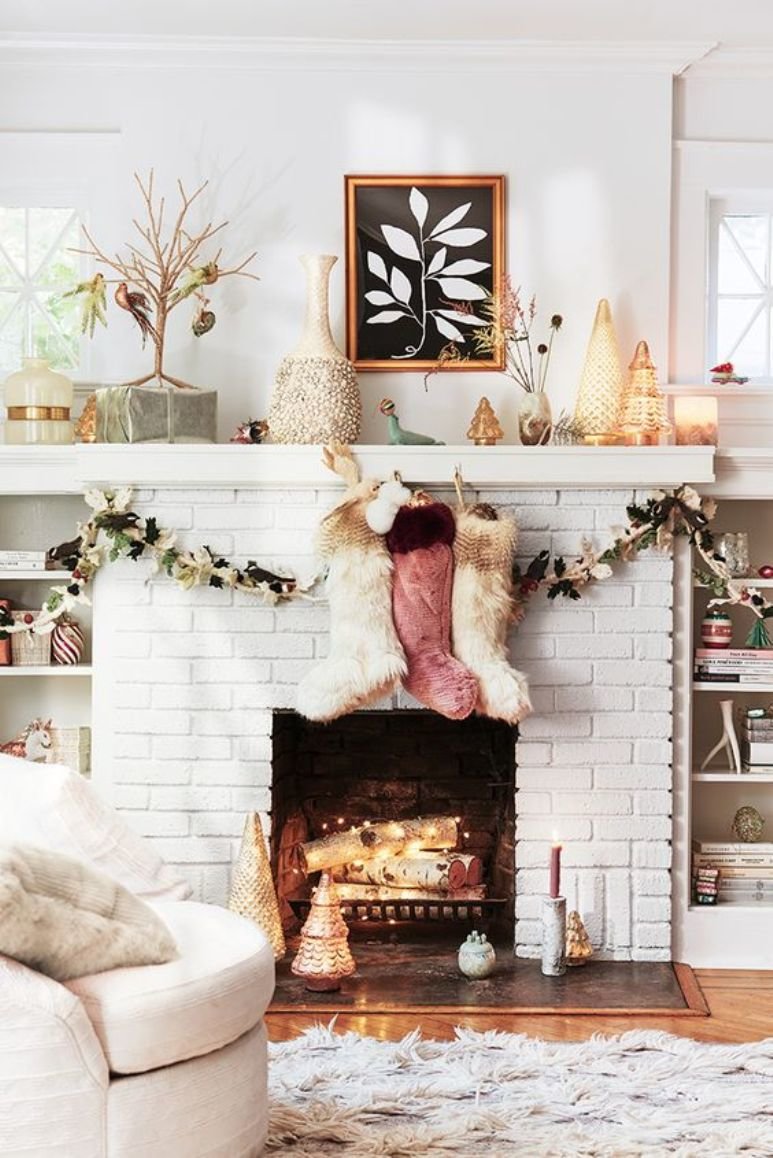 Las 12 mejores ideas para decorar tu chimenea por Navidad