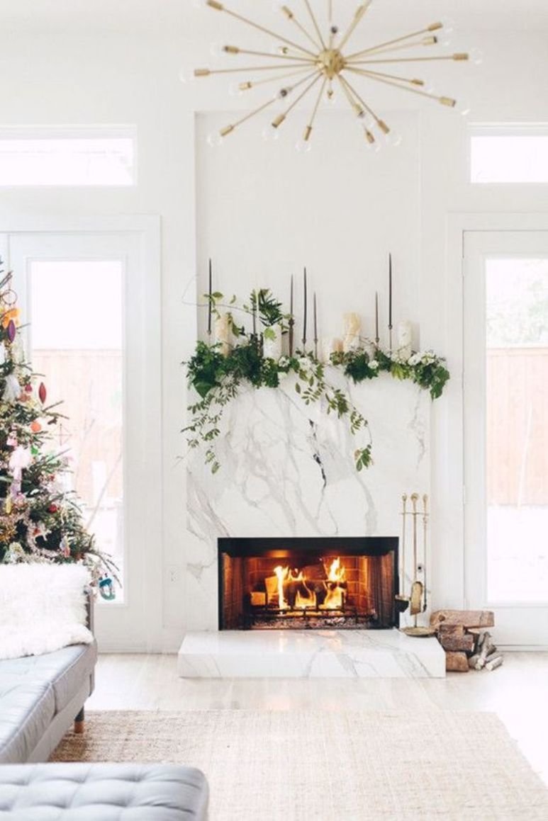 Las 12 mejores ideas para decorar tu chimenea por Navidad