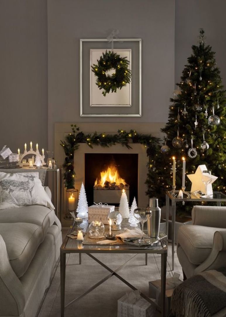 Las 12 mejores ideas para decorar tu chimenea por Navidad