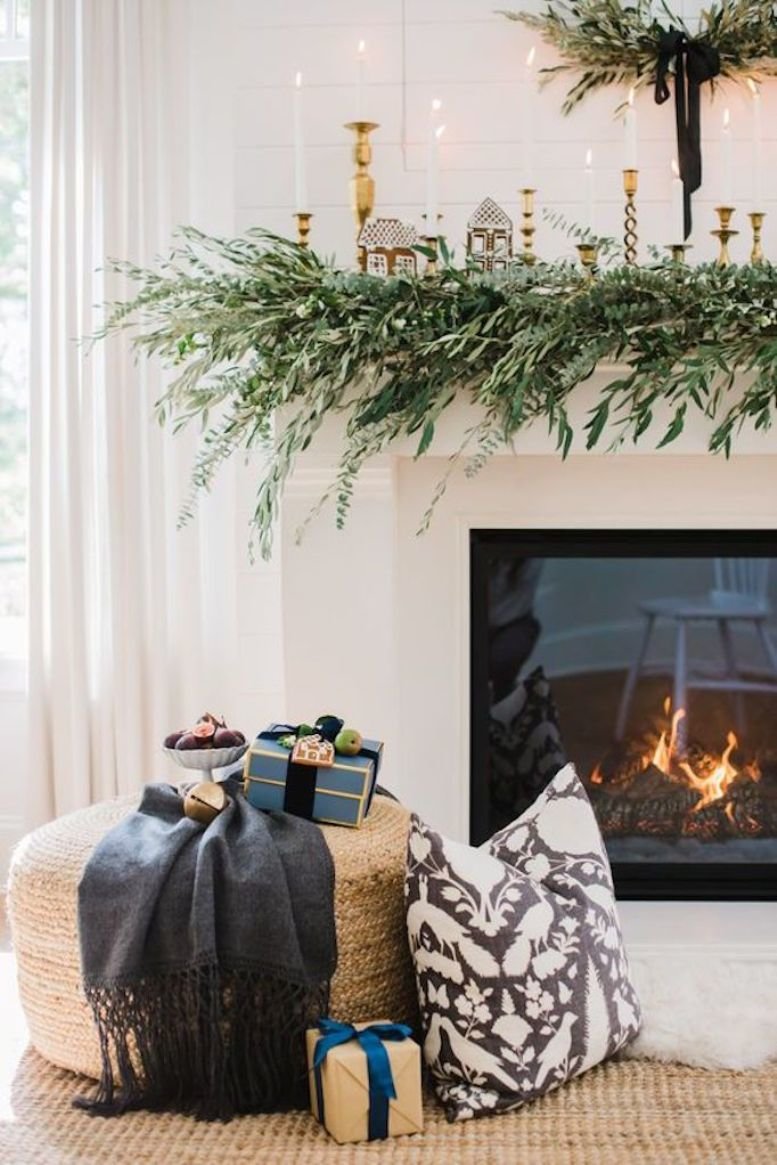Las 12 mejores ideas para decorar tu chimenea por Navidad