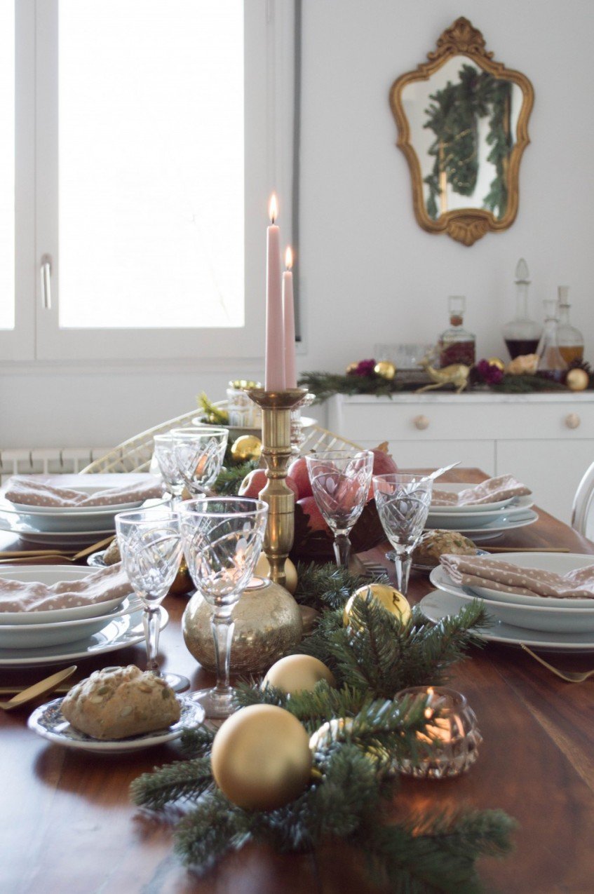 Decorar la mesa para Nochevieja con estilo Chic