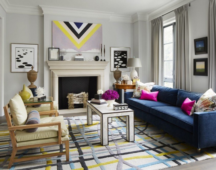 Vibrante y colorida casa en Chicago