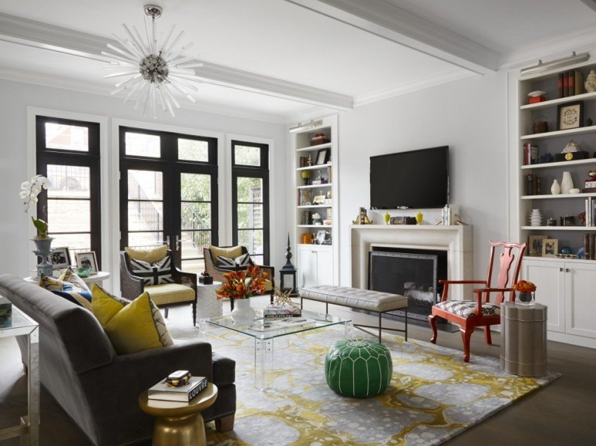 Vibrante y colorida casa en Chicago